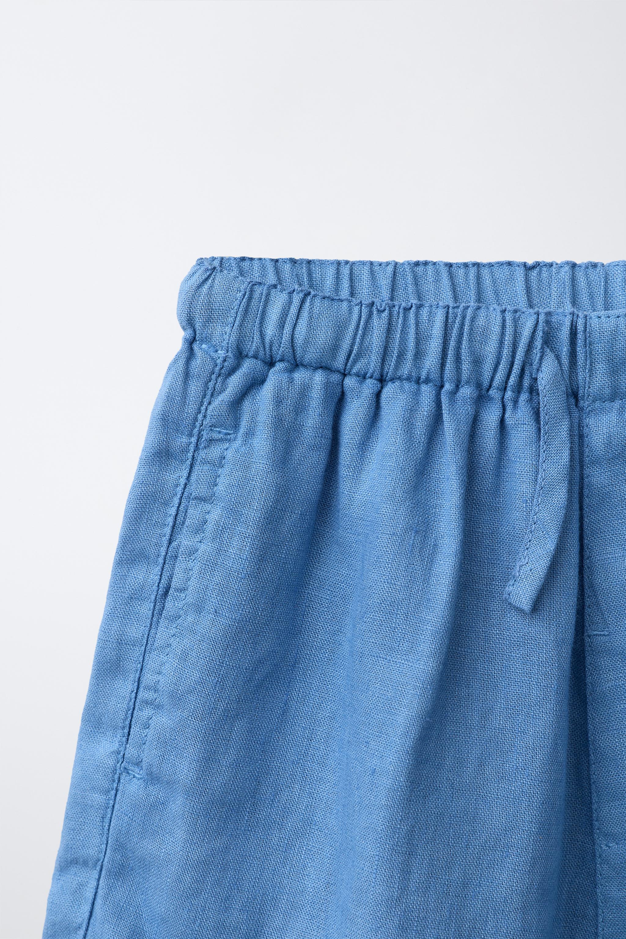 100% LINEN SHORTS